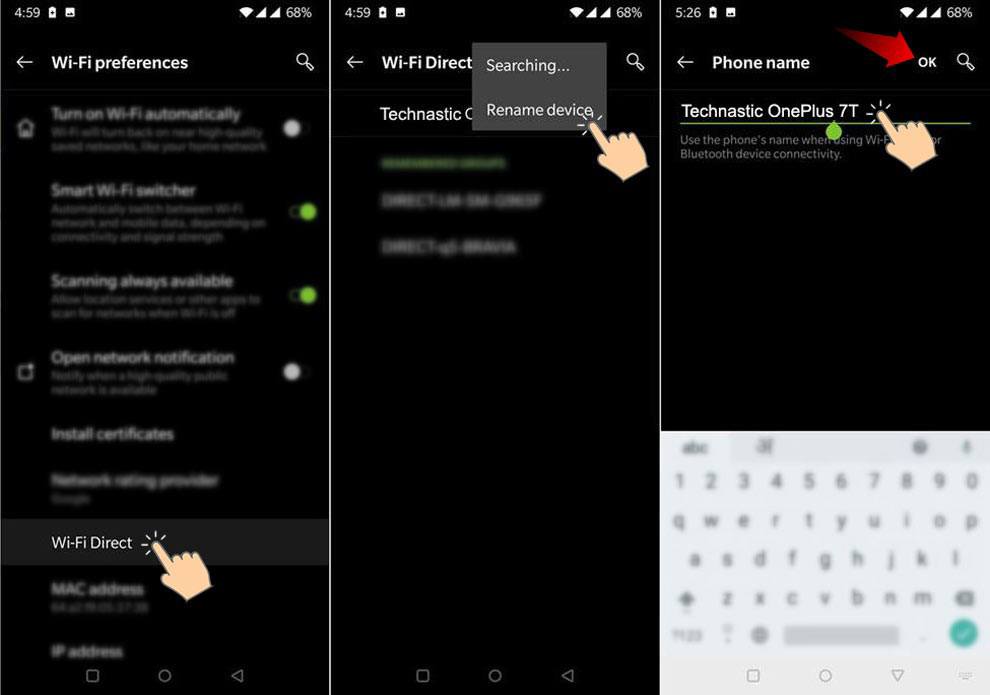 Change Device Name on Android (Bluetooth / WiFi / Play Store)